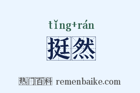 挺然是什么意思的图片